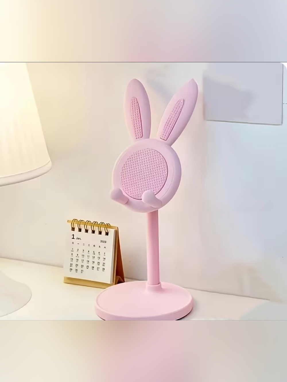 Pink Bunny Phone  Stand. New.